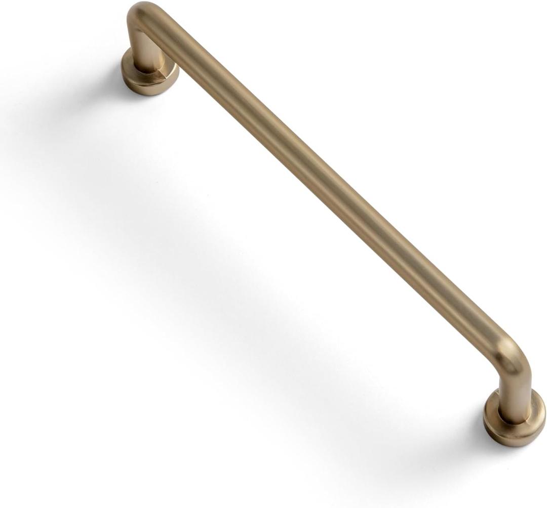 Goo-Ki 6 Pack 5" Center to Center Champagne Bronze Modern Cabinet Pulls Solid Contemporary Home Improvement Hardware Drawer Pulls Zinc Alloy Kitchen Handles