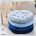 Jerify Floor Pillow Cushions Large Round Square Large Meditation Floor Pillow for Classroom Adult Meditation Picnic Party Seating Learning Daycare School(Round,Dirty Blue,4 Pcs)