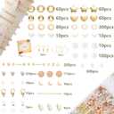 Xylise Jewelry Making Supplies Kit Natural Stone Beads for Irregular Natural Stone with for DIY Craft Bracelet Necklace Earrings for Adults (Pink)