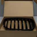 Joyzeal E70 Single Slat Kidney Grille for 2007-2013 BMW X5 E70 X6 E71 (30i 35i 50i xDrive 4.8i 3.0si) | Gloss Black ABS Snap-On No Modification | 1 Pair