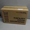 HomeBuddy Pantry Door Organizer - 6 Basket Over The Door Organizer, Sturdy Back of Door Storage Organizer with 3 Sets of Padded Hooks - Door Shelf for Kitchen, Bathroom, Wardrobe