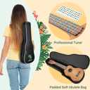 CAHAYA Ukulele Kit Beginner 21" Mahogany Soprano for Adults Kids Gift