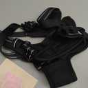 rabbitgoo Dog Harness No Pull with 2 Leash Clips, Adjustable Soft Padded, Reflective Oxford No Choke Pet Vest with Easy Control Handle for Large Dogs, Black, XL