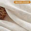 Linen Shower Curtain Fabric Boho Farmhouse Shower Curtains for Bathroom Cream Cotton Natural Cloth Liner Set 72" W x 78" L