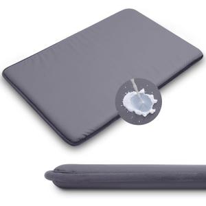 Waterproof Dog Crate Pad, Medium Crate Mat Bed, Outdoor Kennel Mat Beds Dog Sleeping for Small Medium Pets, Clooling, Waterproof, Wipeable, Anti-Slip, Kennel Pads 29 x 18 Inch, Dark Gray