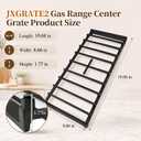 JXGRATE2 Gas Range Center Cast Iron Stove Grate for GE, Middle Stove Grate
Gas Range Stove Grates for GE GGF500 GGF600 GGS500 GGS600 Series Stove Models, for Household Kitchens Cooking Enthusiasts