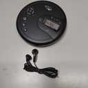 GPX PC332B Portable CD Player with Anti-Skip Protection, FM Radio and Stereo Earbuds - Black