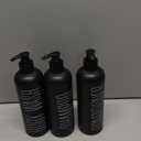 HOMCDALY Black Shampoo and Conditioner Dispenser, 16oz 3-Pack Refillable Pump Bottles, Shampoo Conditioner Body Wash Dispensers Bottles, Bathroom Shower Dispenser (Black-2