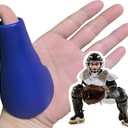 MIPREZT Catcher's Thumb Shield Baseball Thumb Guard 2 Size (Adult & Youth) Baseball & Softball Catchers Thumb Protector for Baseball Catcher Gear Training Aid Catcher Accessories Reduce Sting (Blue)