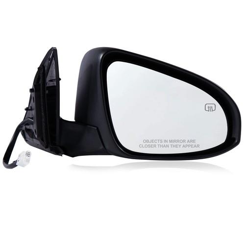 Passenger Side Mirror Compatible with 2015 2016 2017 Toyota Camry 5Pins with Power Glass Heated Manual Folding Black Right Side View Mirrors Replace 8790606041