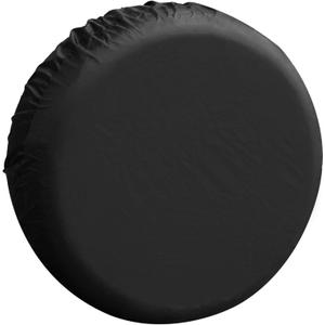 Motoforti Universal Spare Tire Cover, RV Trailer Truck Wheel Protector, for 16 Inch, 190T Polyester, Black, 1 Pcs