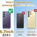 Loheckle for Samsung Galaxy S24 Plus Case for Women Girls Teens Designer Cute Cases with Ring Stand Holder and Lanyard Stylish Aesthetics Red Lips Luxury Cover for S24 Plus