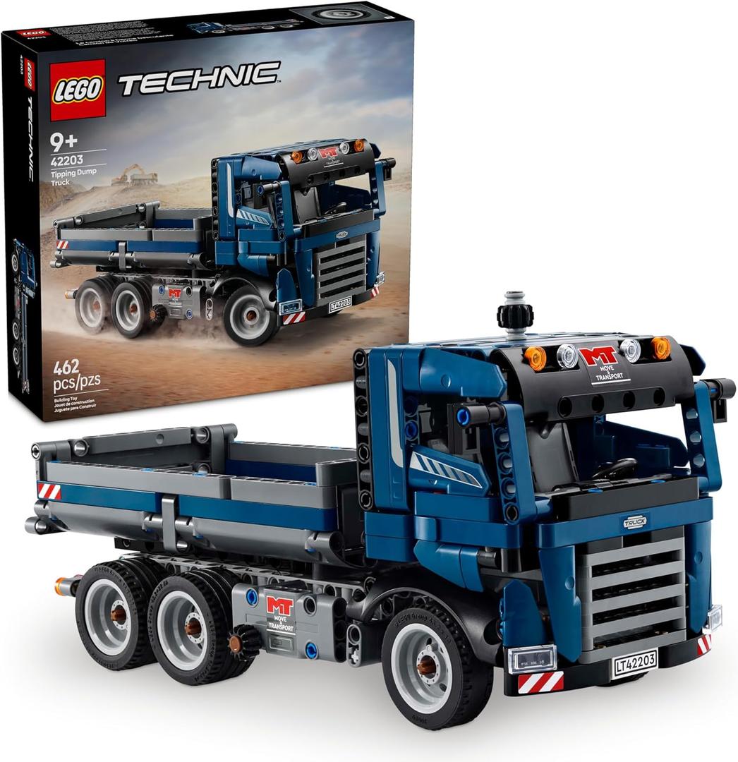 LEGO Technic Tipping Dump Truck Toy - Building Toy for Kids, Boys and Girls, Ages 9+, Construction Toy Truck - Birthday Gift Idea - 42203 LEGO Technic Tipping Dump Truck Toy - Building Toy for Kids, Boys and Girls, Ages 9+, Construction Toy Truck - Birthday Gift Idea - 42203