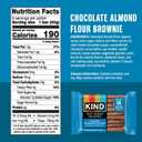 3 x KIND Soft Baked Squares, Chocolate Almond Flour Brownie, Gluten Free, Healthy Snack Bars, 5g Protein, 6 Count
