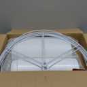 White Linen Lampshades Set of 2 Large, Drum Lamp Shade 16" Top x 16" Bottom x 12" High (Spider) Modern Lamp Shades for Table Lamps & Floor Lamp - Lampshades Replacement,Required Assembly -By GO&SO