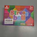 6 Pack Squishy Stress Balls Fidget Toys for Adults Kids, Sensory Stress Cube Anxiety Stress Relief Toy with Thick Substance, Slow Rising Calming Toys Stretchy for Classroom, Malt Sugar Ball