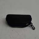 NoCry Storage Case for Safety Glasses with Felt Lining, Reinforced Zipper and Handy Belt Clip Black