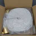 ZYfire Fire Hose - 2" ID x 50 FT Single Jacket TPU Firefighter Hose with M  F NST/NH Brass Couplings 750 PSI Burst Pressure Lightweight for Use in Firefighting