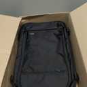 Amazon Basics Travel Backpack, Carry-On with Laptop Compartment, 40L Capacity, Expandable for 10% Extra Space, Convertible Backpack & Shoulder Bag, Multiple Pockets, 15.8"W x 21.5"H x 8.3"D, Black
