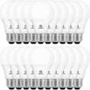 E ENERGETIC LIGHTING Dimmable LED Light Bulbs, 60W Equivalent, Warm White 3000K, 8W 800 Lumens LED Bulbs, E26 Base Standard Light Bulbs, ETL Listed, 20 Packs
