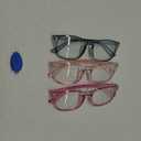 Gaoye Stylish Blue Light Glasses for Woman - Computer Glasses 99% Blue Light Blocking - Lightweight TR90 Frames - 3 pack (A6-pink+purple+blue)