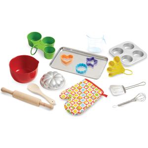 Melissa & Doug Baking Play Set (20 pcs) - Play Kitchen Accessories