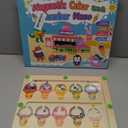 Kidific Magnetic Color and Number Maze, Montessori Toys for 2 3 4 Year Old, Wooden Color Matching Puzzle Board, Preschool Learning Activities Travel Toys for Ages 2-4 for Girls Boys Birthday Gifts