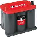 OPTIMA Batteries High Performance 25 RedTop Sealed AGM Car, Truck, and SUV Starting Battery, 720 CCA, SAE Terminal, Maintenance Free, Versitile Mounting