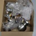 BESTTEN 2 Pack Keyed Same Exterior Door Knobs and Single Cylinder Deadbolts Combo Set, Keyed Alike Entry Door Knobs with Locks and Keys for Entrance and Front Door, Satin Nickel