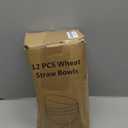 HEYCOME 12 Pcs Unbreakable Cereal Bowls Set, 26 Oz Wheat Straw Bowls Set, Microwave & Dishwasher Safe Rice Bowls for Kitchen, Reusable Plastic Bowls for Soup, Salad and Snack, BPA Free, Multicolor