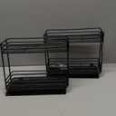 SpaceAid Pull Out Spice Rack Organizer for Cabinet, Heavy Duty Slide Out Seasoning Kitchen Organizer, Cabinet Organizer, with Labels, 4.5" W x10.75 D x8.5 H, 1 Drawer 2-Tier