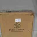 Lattice Design Planter Box 2-Pack  14.75-Inch Decorative Outdoor Flower or Plant Pots  Front Porch, Patio, and Garden Decor by Pure Garden (Black)