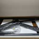 Huuger 55 x 24 inch Desk with Power Outlets & USB-C, Deeper & Thicker Desktop, Robust Metal Tubes, Computer Desk, Heavy Duty Office Desk, Work Gaming Desk for Home Office, Rustic Brown