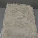 Arotive Luxury Chenille Bathroom Rug Mat, Extra Soft Thick Absorbent Shaggy Bath Rugs, Non-Slip Machine Wash Dry, Plush Bath Mats for Bathroom, Shower and Tub, 30x20, Ivory