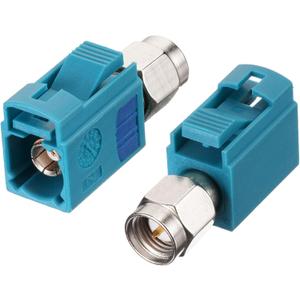 Superbat Fakra Z Female to SMA Male Adapter 2Pcs,Vehicle Antenna Adapter Connector for GPS Navigation Satellite Radios Car Stereo Android Head Unit 4G LTE Telematics Bluetooth Module