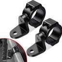 Benlari UTV Light Bar Bracket Flag Whip Light Mount, 360 Light Bar Bracket for 1.75"- 2" Roll Cage Fit for RZR 900 1000 XP Pro Turbo Maverick Commander, X3, Jeep (Aluminium Matte Black-2PCS)