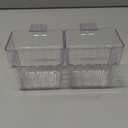 ARREBOL 2 Pack Clear Aquarium Plant Holder Top Hanging Fish Tank Plant Holders Fits up to 0.8in Tank Edges