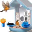 3 in 1 Nutrition Set, Compatible with Bird Buddy Feeders, Outdoor Bird House Accessories with Water Fountain, Fruit Spike & Jelly Tray Feeder, Easy to Attach