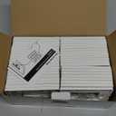 CML Screwless Wall Plates, 40 Pack Decorator Light Switch Covers, 1-Gang Decor Outlet Switch Plate, Standard Size 2.91x4.68, Impact Resistant, White