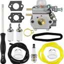 753-06190 Carburetor for Troy Bilt TB22 TB21EC TB22EC TB32EC TB25CB TB80EC TB2040XP TB252S Weed Eater Trimmer WT-973 Carburetor for Craftsman WC210 WS210 WS2200 WC2200 P210 Trimmer Pole Saw