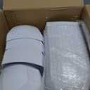 Sliner 100 Pcs Square Plastic Bowls 8 oz Plastic Serving Bowls Disposable Chip Containers for Parties Snack Fruit Candy Containers for Candy Buffet Salad Bar Buffet Party Supplies(White)