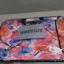 RICHEN 17 inch Laptop Shoulder Bag Carrying Case with Handle Fits 15.6/16/17/17.3/17.4 inch Laptop Notebook (16-17.3 inch, Watercolor Flowers)