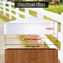 Taiyin 24 Pcs Pyramid White PVC Vinyl Post Top Caps, Fence and Deck Post Caps for Vinyl Fence Posts (5 x 5 Inch)