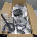 Large Ceiling Fans with Lights: Modern 72 Inch 8 Blade Outdoor Ceiling Fan with Remote APP Control - Dimmable Black Big Fan Light Indoor Reversible 6 Speed Quiet DC Motor