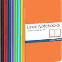 Gwybkq A5 Lined Notebooks Bulk Journals for Kids Writing 16 Packs(5.5x8.3) College Ruled,Colored Notebooks for College Students Teen School Office Supplies Note Taking