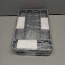 2 x Kitsure Cutlery Drawer Organiser for Kitchen - Adjustable Cutlery Tray for Effortless Utensil Sorting, Versatile Kitchen Storage & Organisation Solution, 12.13" x 1.54" x 8.07"~13.90", Grey (Medium)