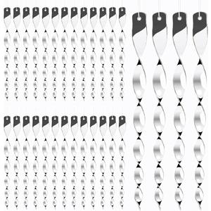 Hausse 30 Pack Bird Deterrents for Outside, Bird Repellent Hanging Silver Plastic Reflectors Scare Rods, Garden Decorative Reflective Scare Birds Away, Like Woodpeckers, Pigeons and Geese