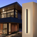 Modern Linear Outdoor Wall Light 31.5Inch 3000K IP65 Waterproof Long Strip Wall Lights Fixture Porch Lights Exterior Lighting Fixture for Patio & Front Door