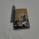 Toilet Paper Holder Stand, Free Standing Toilet Paper Holder with Storage and Top Shelf, Black Toilet Paper Stand Weighted Base with Bamboo Design for Bathroom