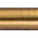 Antique Brass Curtain Rod for Windows 18 to 120 Inches,1 Inch Adjustable Drapery Pole,Heavy Duty Outdoor/Indoor Modern Curtain Rods,Easy Installation(Antique Brass 18"-120")